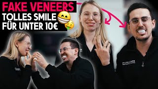 Fake Veneers aus dem Internet Wir testen Zähne unter 10€ [upl. by Oiramal296]