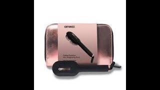 Amika Polished Perfection Mini Straightening Brush  Demonstration amp Review [upl. by Derdle517]