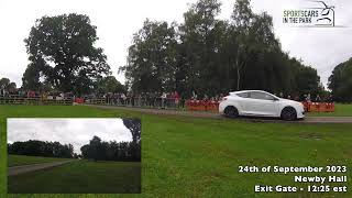 Sportscars in the park  2023 Autumn at Newby Hall  Exit video [upl. by Acsirp]