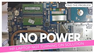 Hp 15 Series 3168NGW Laptop Not Turning on Solution  Hp laptop wont turn on  hp 3168 no power fix [upl. by Joliet]