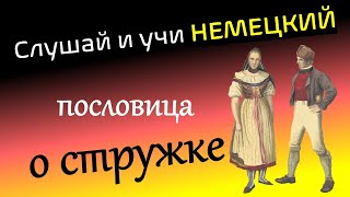 Слушай и учи немецкий  Немецкая пословица о стружке  hör zu und lerne Deutsch [upl. by Eldoria966]