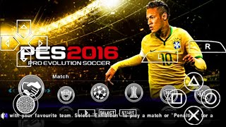 PES 2016 MOD TEXTURA CÂMERA PS3 PARA PPSSPP [upl. by Lemra510]