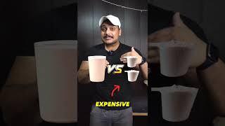 Home Made Shake VS Gainer Supplement 😳  Recipe in the end  shortvideo ytshorts shorts [upl. by Orelia755]