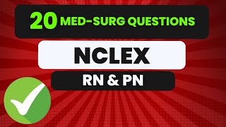 Are You Ready For The Ultimate Nclex Challenge Test Your Skills With 20 Questions [upl. by Onibla578]