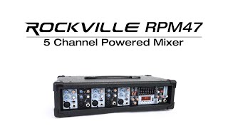 All About Your Rockville RPM47 1800w Powered 5 Channel MixerAmplifier BluetoothUSB Interface [upl. by Fahey]