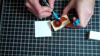 How to use markers on your rubber stamps [upl. by Annaerdna368]