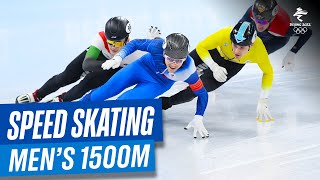 Short Track Speed Skating  Mens 1500m  Full Replay  Beijing2022 [upl. by Aisyat]