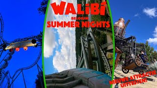 Nieuwe attractie in Walibi Belgium Summer Nights Event 2023 amp Opening Silverton [upl. by Charmine]