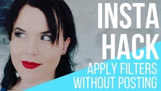 Instagram Tricks  Insta Hacks to Apply Filters Without Posting [upl. by Alacim]