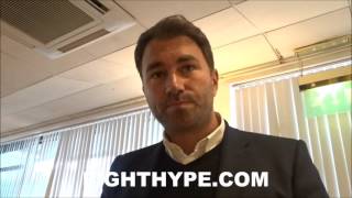 EDDIE HEARN EXPLAINS ISSUES WITH MAKING KHAN VS BROOK SAYS KHAN HAS WRONG EXPECTATIONS [upl. by Joela773]