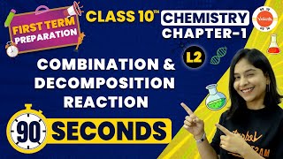 CBSE Class 10  Combination and Decomposition Reaction One Shot  Chemical Reaction and Equations [upl. by Ulda]