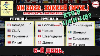 Известны все пары плейофф Хоккей Олимпиада Итоги 5 дня Результаты Расписание Таблица [upl. by Speroni]