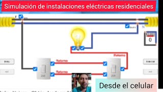 Simulación de instalaciones eléctricas residenciales DESDE TU CELULAR [upl. by Hodess]