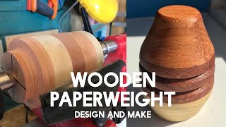 How To Turn A Paperweight  Woodturning [upl. by Hertzfeld]