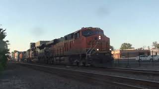 BNSF 6793 Leads WB Stacktrain with NS and CSX Power Olathe KS 51124 [upl. by Yvonne]