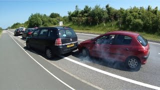 Tyre screeching near car crash [upl. by Ewnihc]