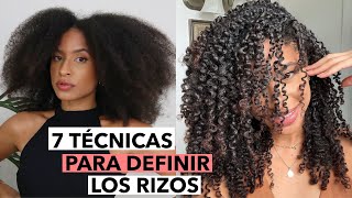 7 TÉCNICAS PARA DEFINIR LOS RIZOS  LAS MEJORES  FRIZZYDESI [upl. by Rraval]