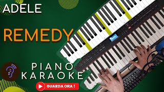 Adele  Remedy  Piano Karaoke Singalong Base Male Version in G  Versione maschile in Sol [upl. by Jenica570]