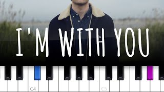 Im With You  Vance Joy piano tutorial [upl. by Nosrak]