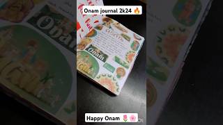 Onam journal shorts shortvideo [upl. by Anilocin]