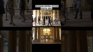 Michigan Central Station before and after restoration [upl. by Aserahs]