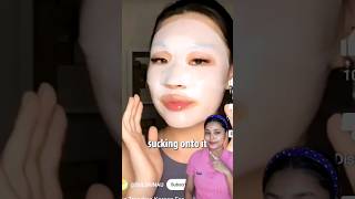 Viral Korean Collagen Sheet Mask 🤯🚨⚠️ korean koreanskincare koreansheetmask glassskin shorts [upl. by Hollander956]