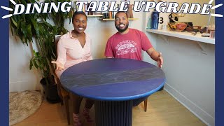 DIY Dining Table Makeover  Fluted Round Table Part 2 [upl. by Naillimxam456]