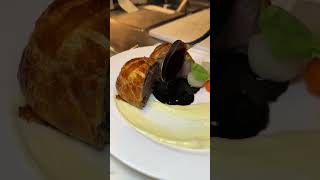 Gordon Ramsays FAMOUS Beef Wellington at Ramsay Kitchen at Harrahs in Las Vegas [upl. by Enylhsa134]