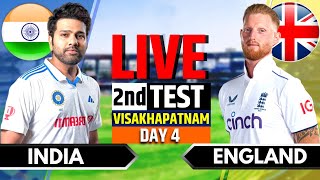 India vs England 2nd Test  India vs England Live  IND vs ENG Live Score amp Commentary Session 2 [upl. by Rhiana]