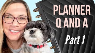 Planner Q and A Part 1  Answering Your Questions Planner Tips amp Advice  Happy Planner Beginners [upl. by Eeroc]