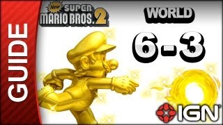 New Super Mario Bros 2  Star Coin Guide  World 63  Walkthrough [upl. by Baxie77]