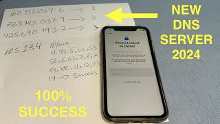NEW DNS UNLOCK 2024 Remove icloud lock without owner Unlock Apple activation lock forgot password [upl. by Gleich]
