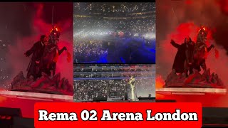 Rema calm down ft Selena Gomez Live 02 Arena London  Full Highlights amp Performance [upl. by Dara]