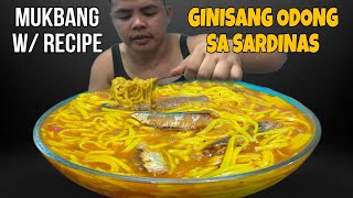 GINISANG ODONG SA SARDINAS  Mukbang Philippines  Mukbang Asmr  Mhers tv [upl. by Edeline529]