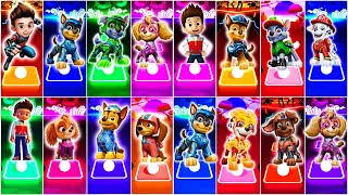 PAW Patrol Ryder vs Chase vs Marshall vs Skye vs Zuma vs Rocky vs Liberty  Tiles Hop EDM Rush [upl. by Siberson]