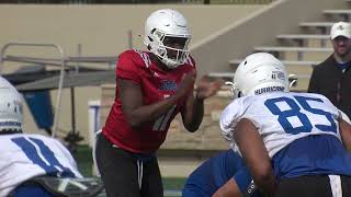 Tulsa Football Spring Practice 2023 [upl. by Rdnaskela]