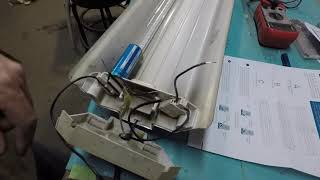 Hyperikon single ended ballast bypass T8 led lights install and review 4ft 5000k 18 watt T12 [upl. by Alfonzo851]