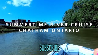 SUMMERTIME RIVER CRUISE Chatham Ontario Canada [upl. by Karola]