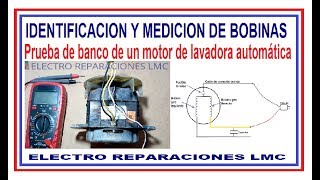 Motor de lavadora Cómo identificar sus bobinas conectarlo y hacerlo funcionar [upl. by Ogg]