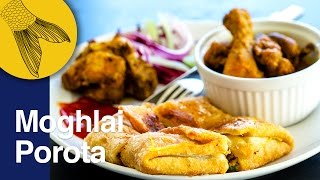 Mughlai Paratha  How to make Bengali Moglai Porota  Moglai Porota Recipe Bangla [upl. by Zeugirdor415]