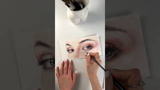 Eyes watercolor painting howtopainteyes watercolorpainting girlportrait eyepainting watercolor [upl. by Loleta]