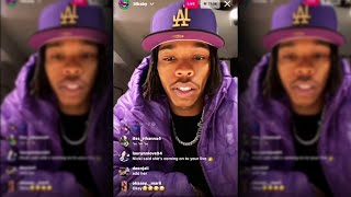 Lil Baby Calls Out Gunna For Dissing Him amp Snitching IG Live [upl. by Sarchet]