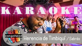 SABRAS HERENCIA DE TIMBIQUI karaoke pista original instrumental letra lirycs medio tono bajo [upl. by Oigres69]