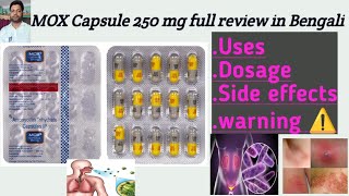 Mox 250 capsule use dose benefits and side effects full review in bengali [upl. by Enelloc]