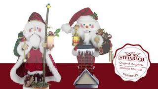 Steinbach Volkskunst Nutcracker Chimney Santa and Cozy Woodland Santa Spot [upl. by Nord]