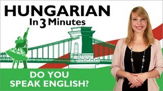 Learn Hungarian  Hungarian In Three Minutes  Do You Speak English [upl. by Feldman920]