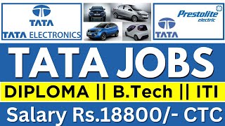 Tata Autocomp Prestolite Hiring Diploma amp BTech  Salary Rs16500 to 18500Freshers Eligible [upl. by Ailecara]