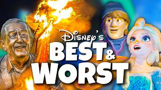 Top 10 WORST amp BEST at the Disney Theme Parks  New Disney Rides Attractions amp More [upl. by Ayekal211]