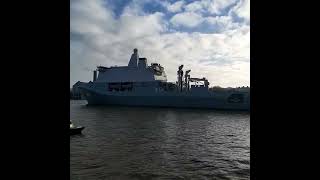 HNLMS Karel Doorman on Thames [upl. by Miki]