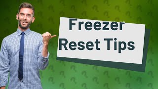 How to reset freezer after defrosting [upl. by Lennej]